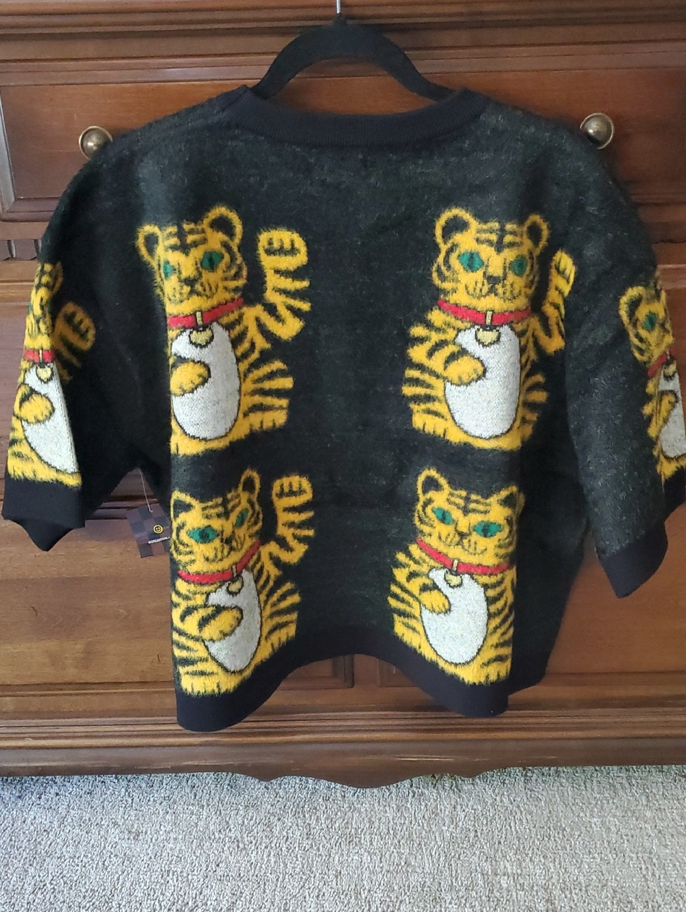 Dressed In LALA Lucky You Tiger Motif Sweater - Picture 7 of 7